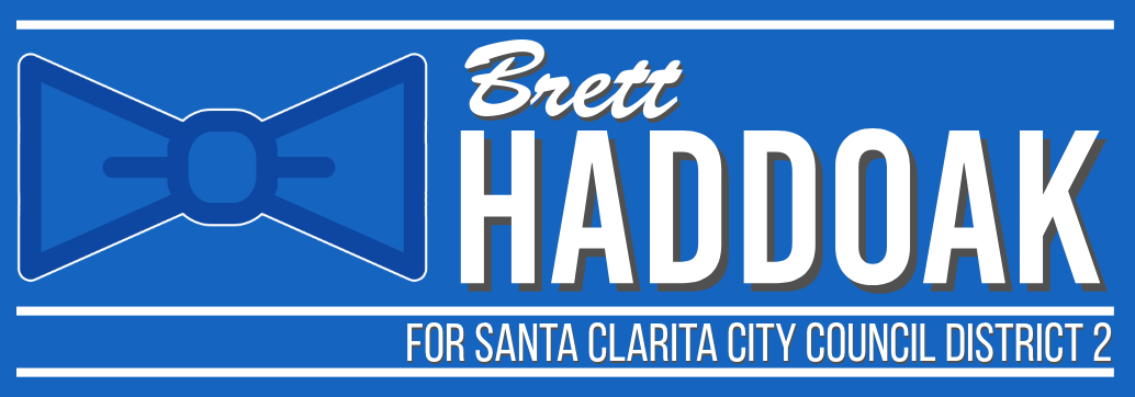 Haddoak for Santa Clarita campaign logo on a solid background.